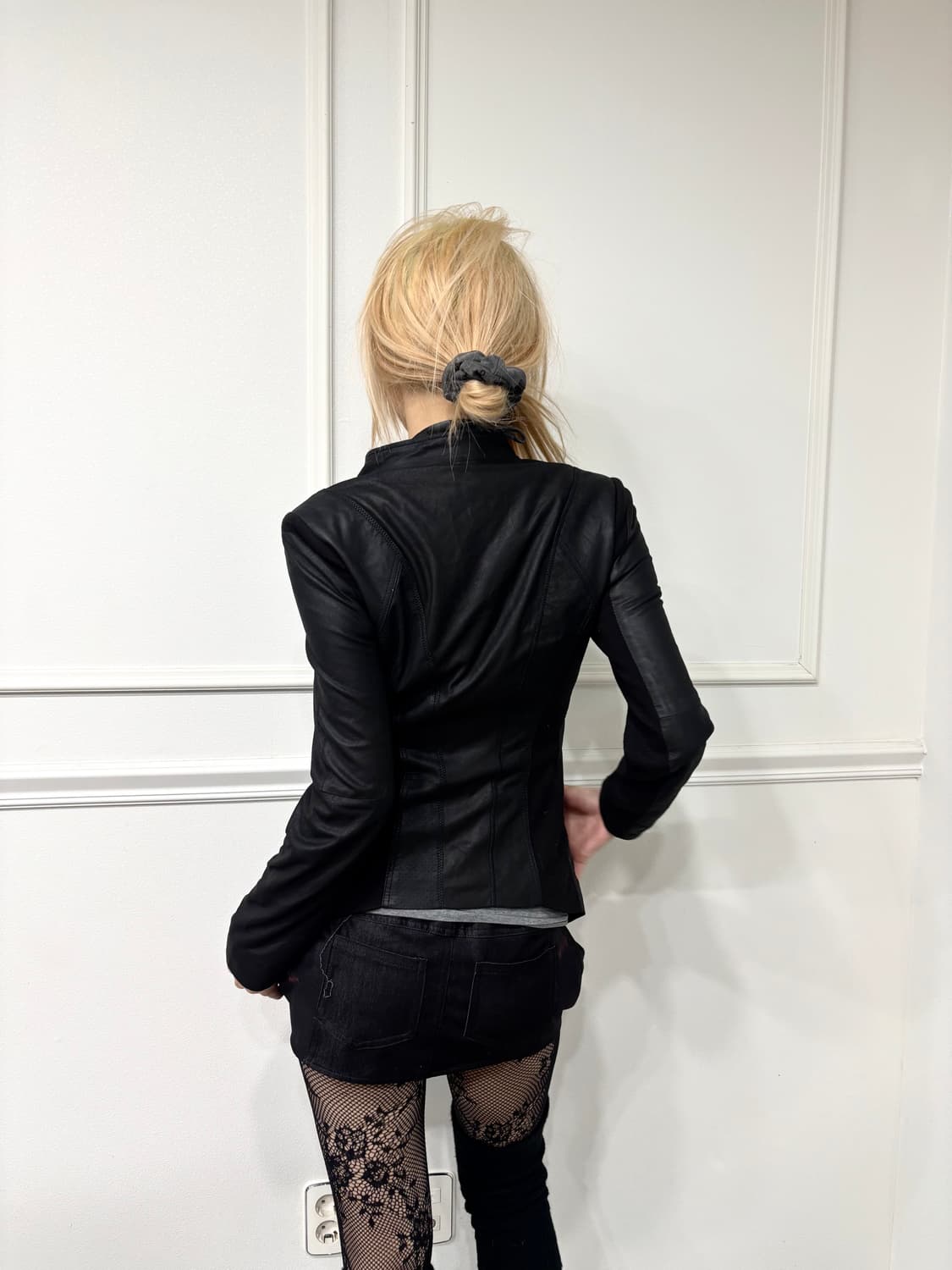 aesthetic Side Zip Draped Slim Fit Sheep 상품이미지4