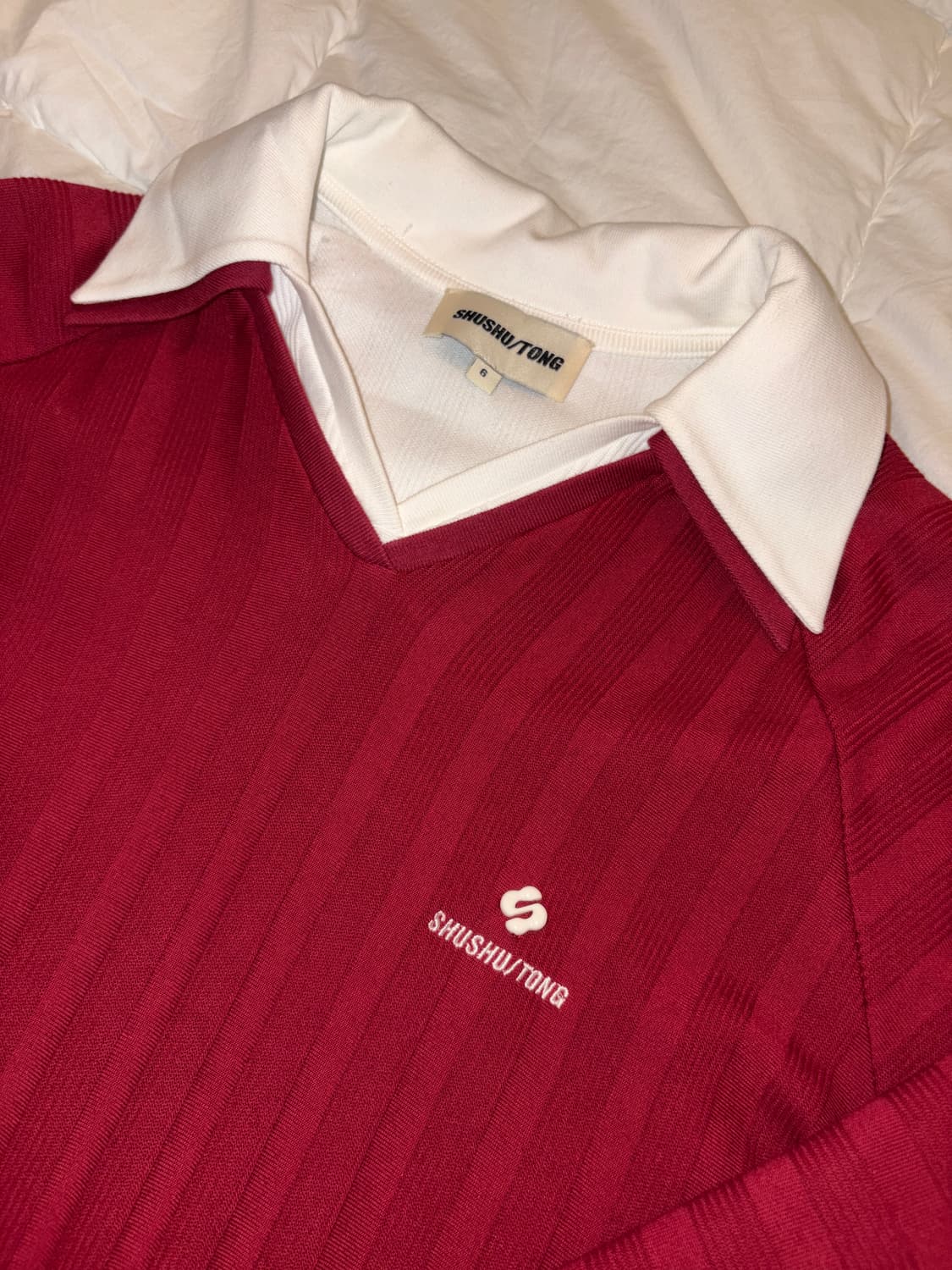 슈슈통 스웻셔츠 레드 상품이미지2
