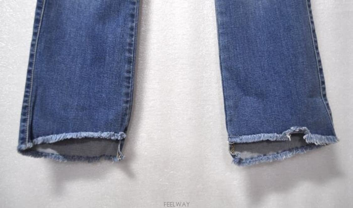 씨위진/여성밑단언발란스데님팬츠(허리24~25) 상품이미지6