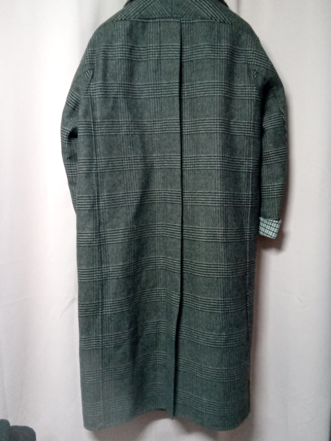 춘추,시스템 울체크 코트 상품이미지2