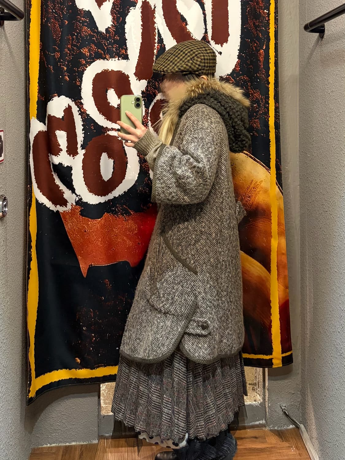 빈티지 떡볶이 모직 코트 상품이미지3