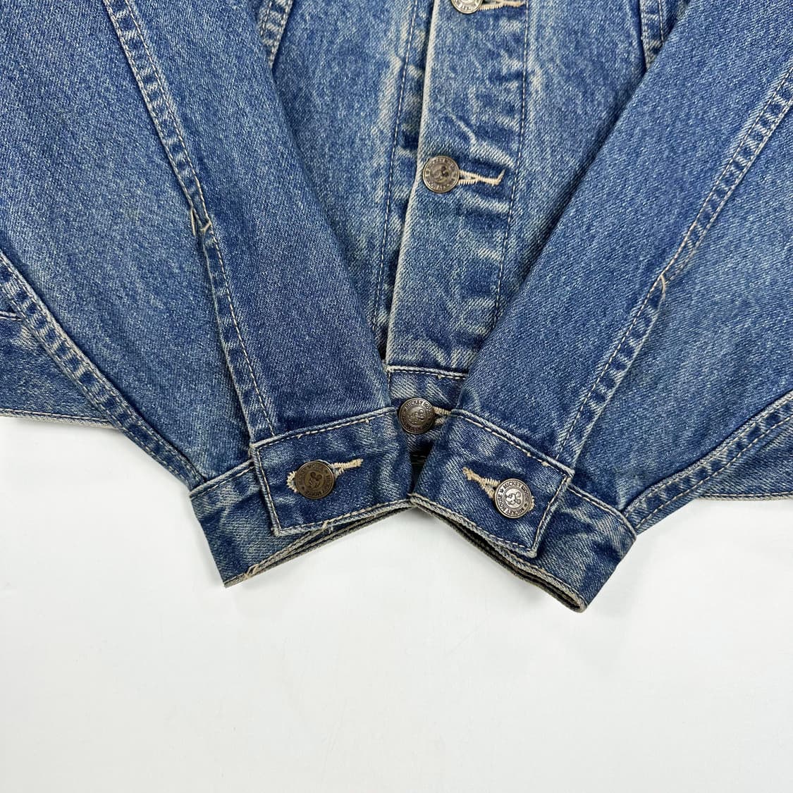 90s 빈티지 디즈니 미키마우스 자수 데님자켓 S 상품이미지4