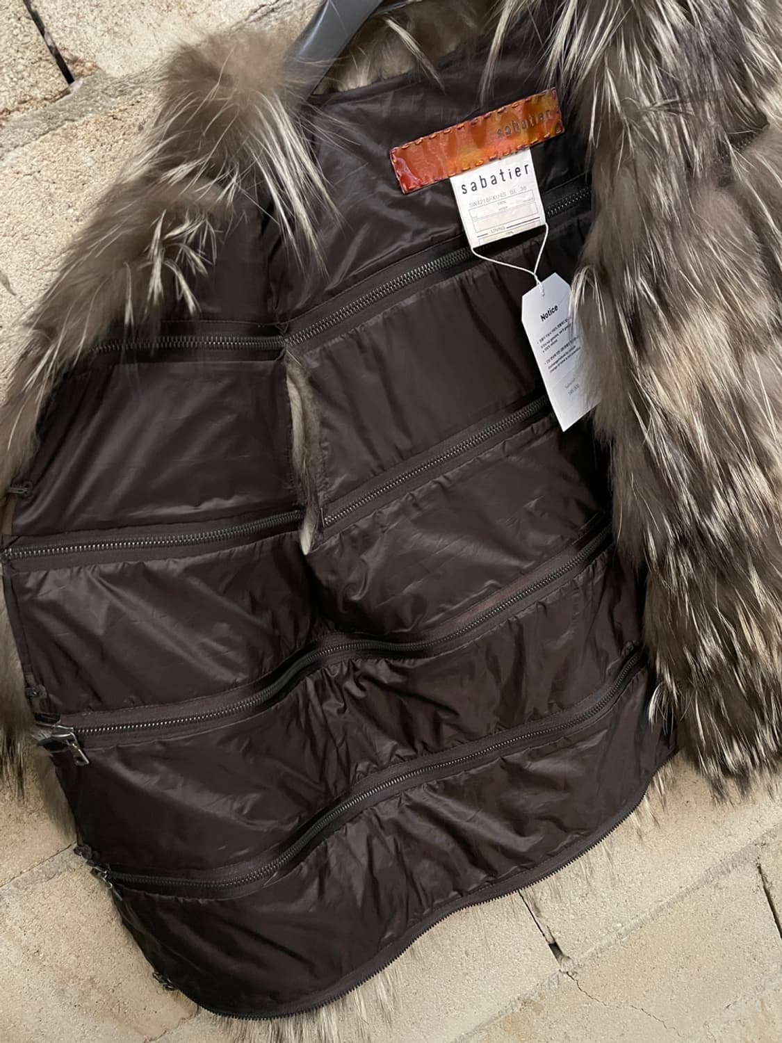 사바티에 폭스 퍼 베스트  상품이미지3