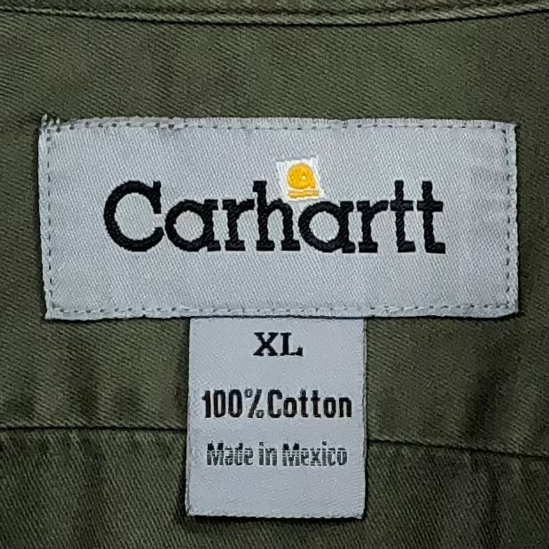 XL 칼하트 카키 워크 셔츠  상품이미지3