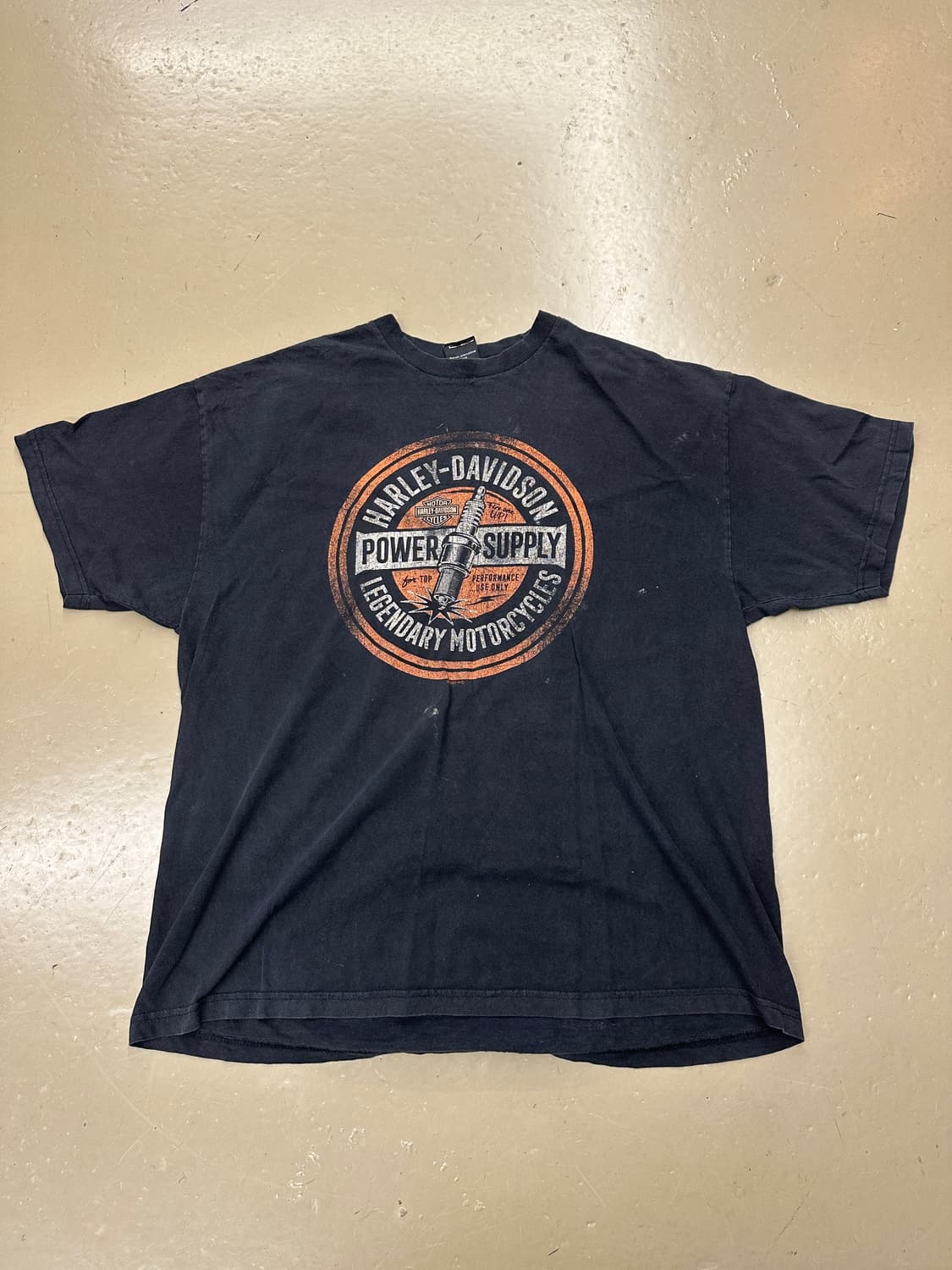 할리데이비슨 그레이 프린팅 반팔T 상품이미지3