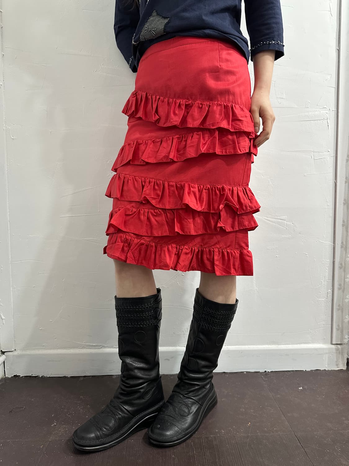 mimique frill design skirt 상품이미지4