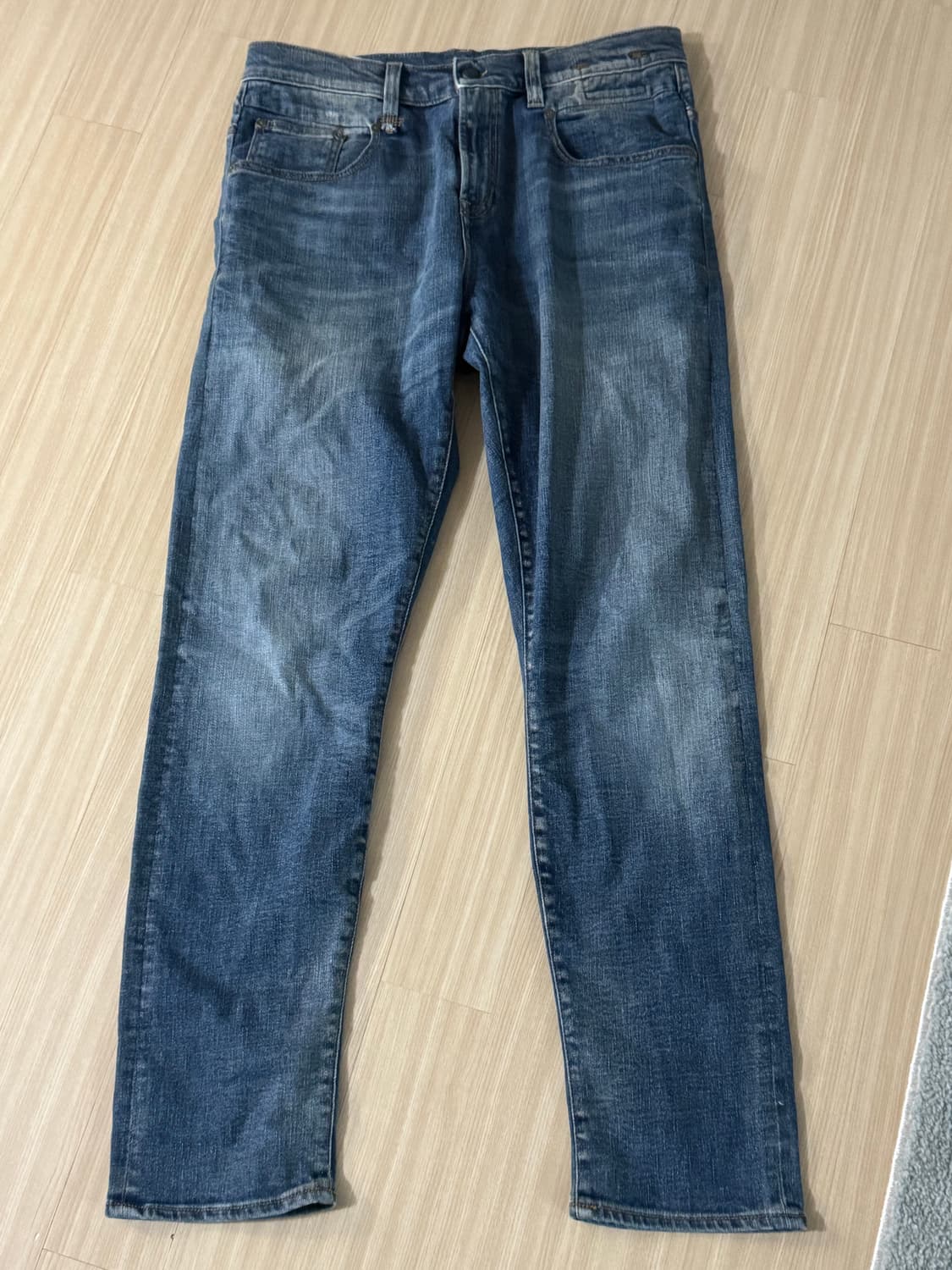 R13 새깅 워시드 진 상품이미지3