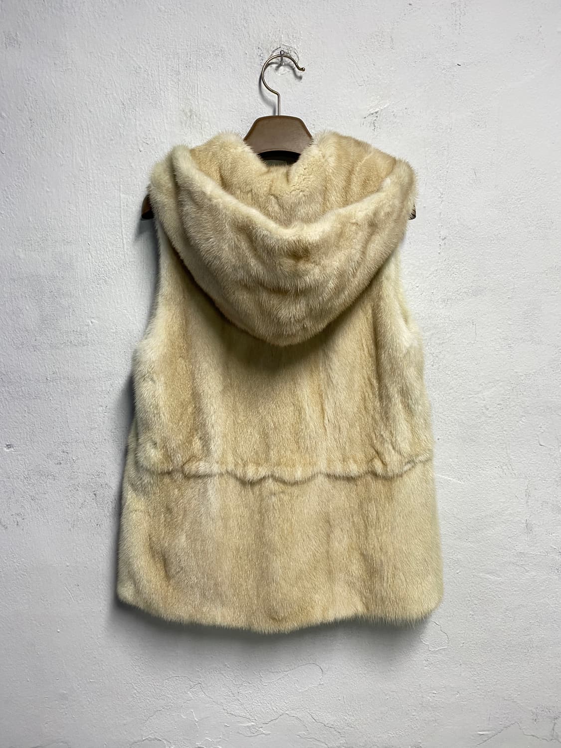 우단모피 나파밍크 후드 베스트 55-66 상품이미지5