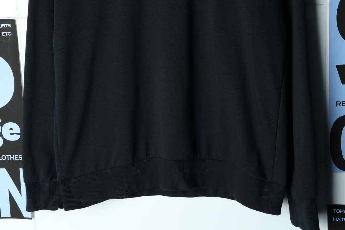 (XL-2XL) 아디다스 맨투맨 티셔츠 블랙 스트릿 스몰로고-H31100 상품이미지4