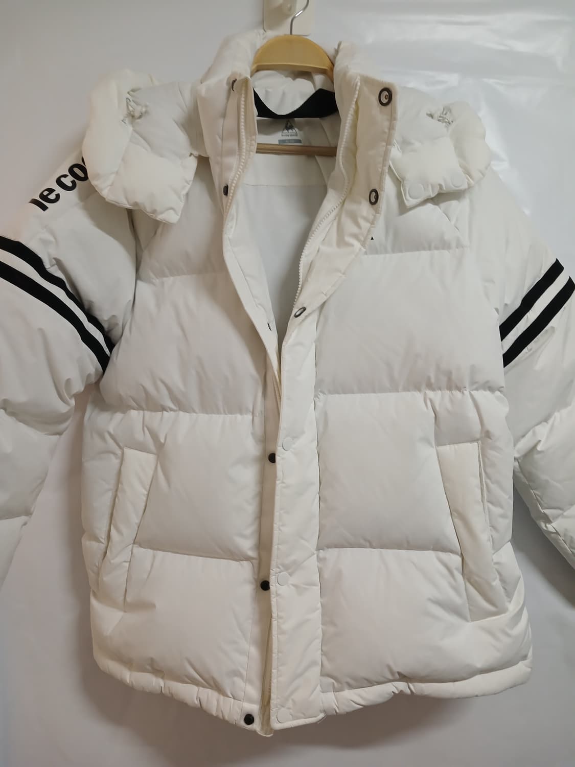 (105)르꼬끄 남녀공용 선데이 하프 구스다운 화이트 상품이미지1