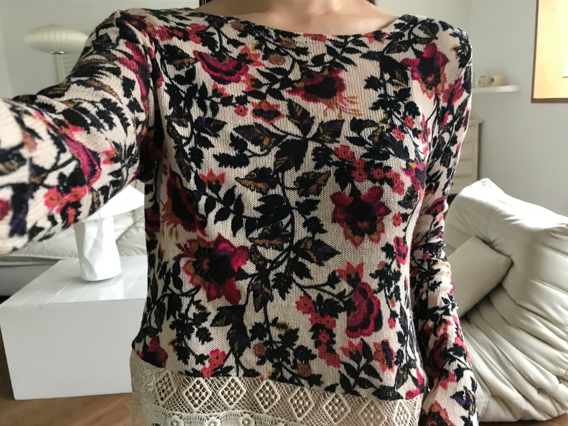 vintage lace pattern top 상품이미지2