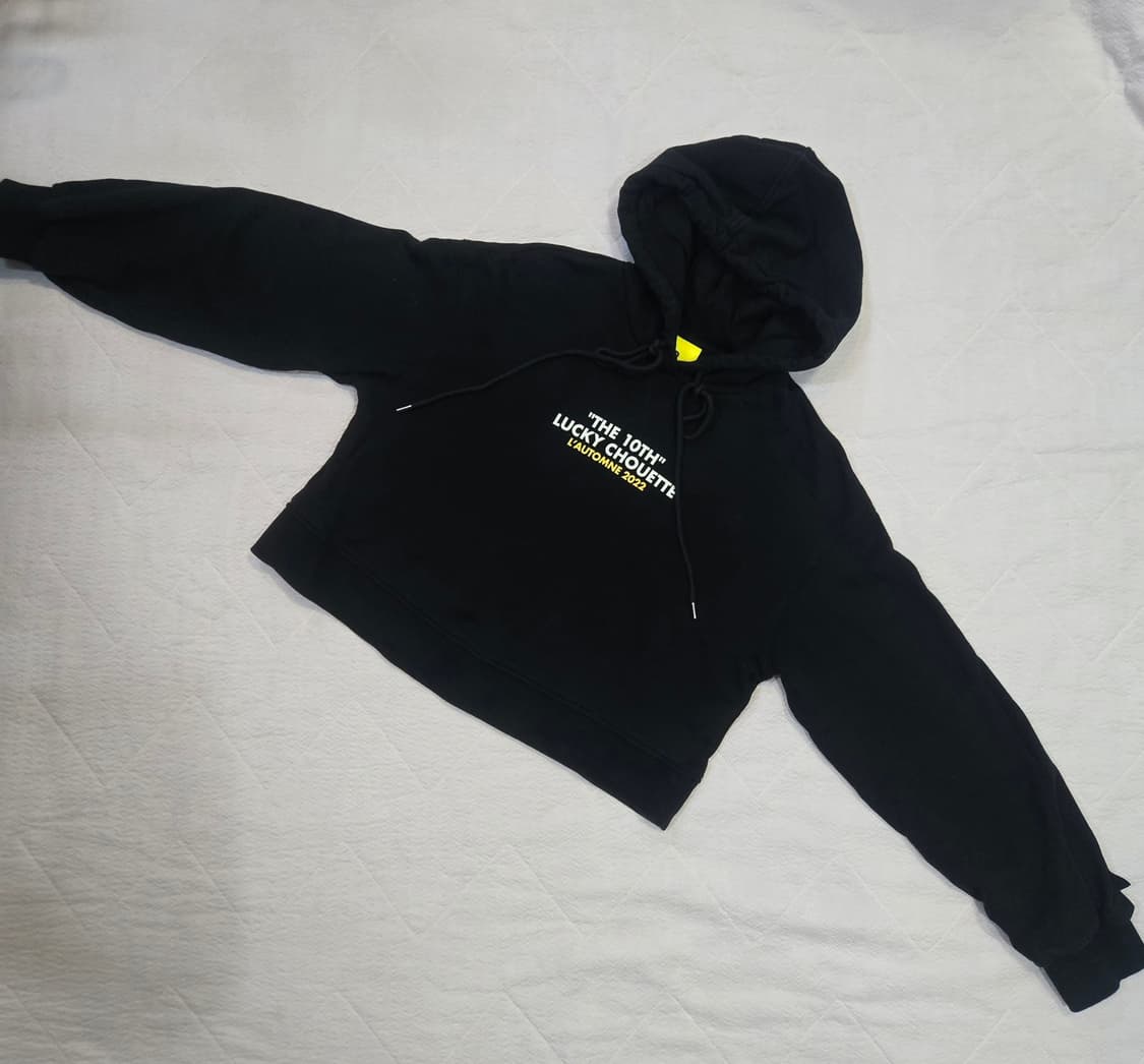 럭키슈에뜨 크롭 후드티  상품이미지1