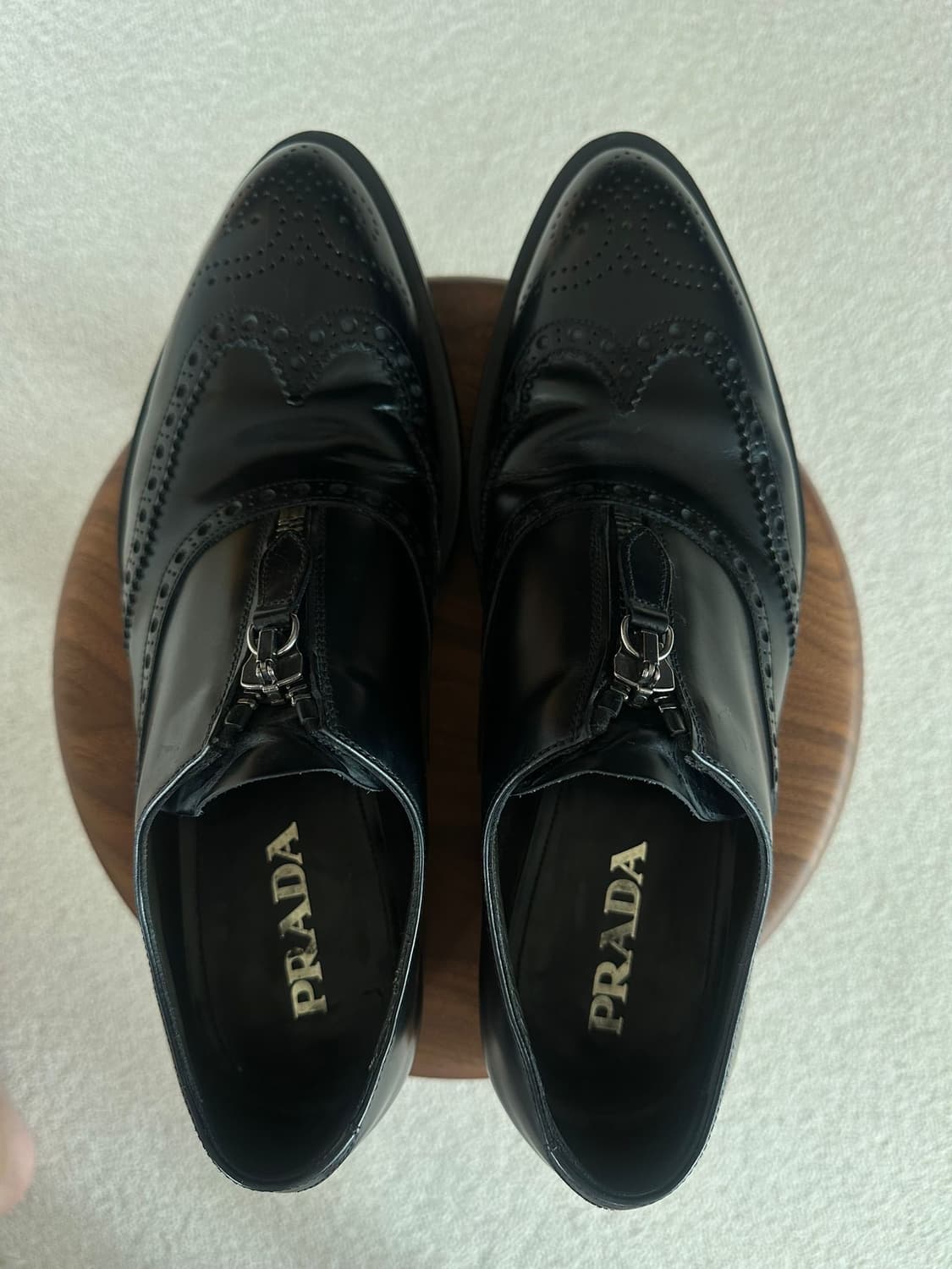 PRADA 13F/W BROGUE OXFORD ZIPPER SHOES 상품이미지6