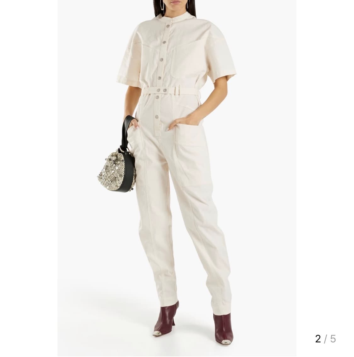 이자벨마랑 벨티드 린넨 블렌드 점프수트 상품이미지1