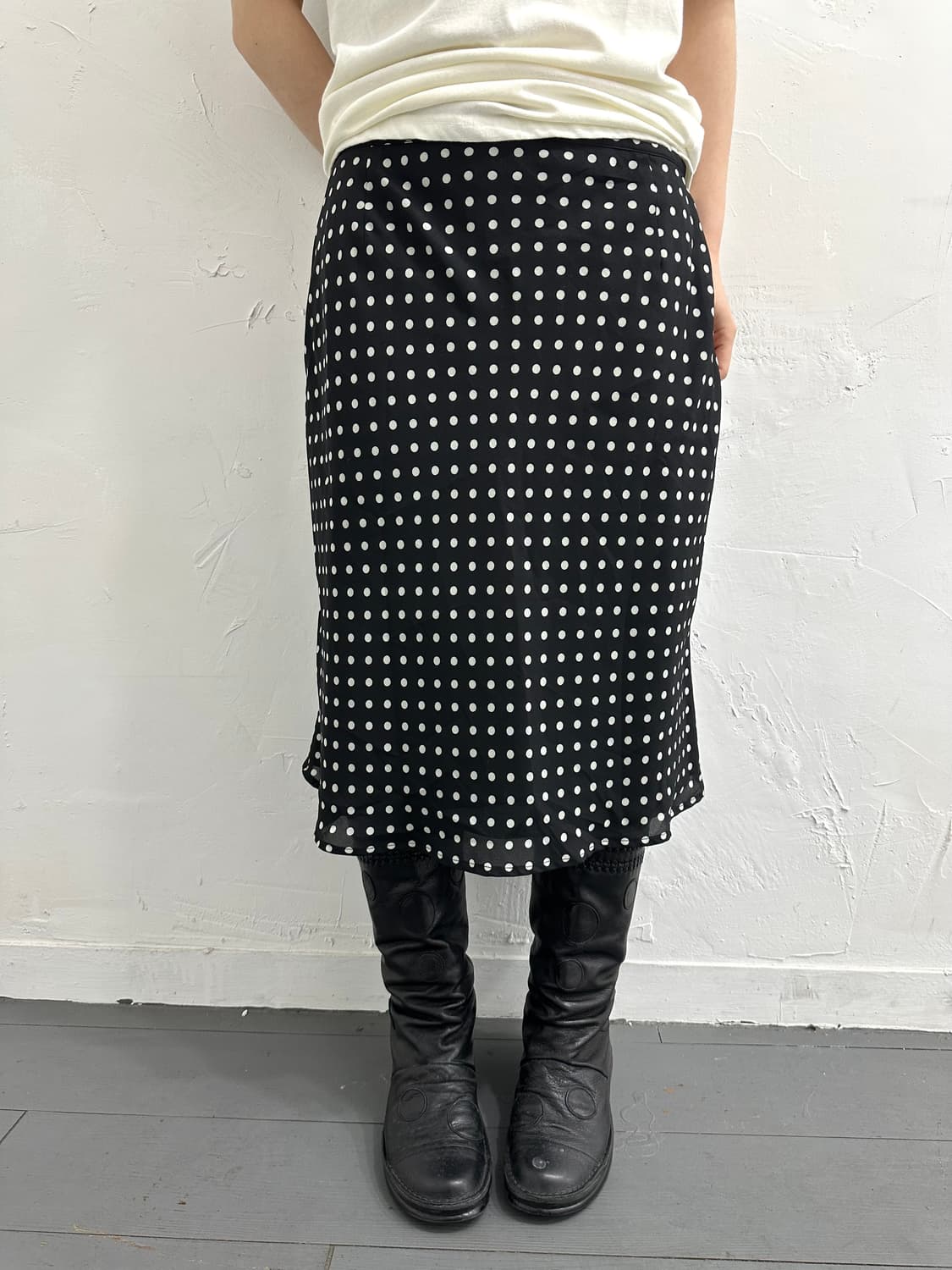 dot midi skirt 상품이미지2
