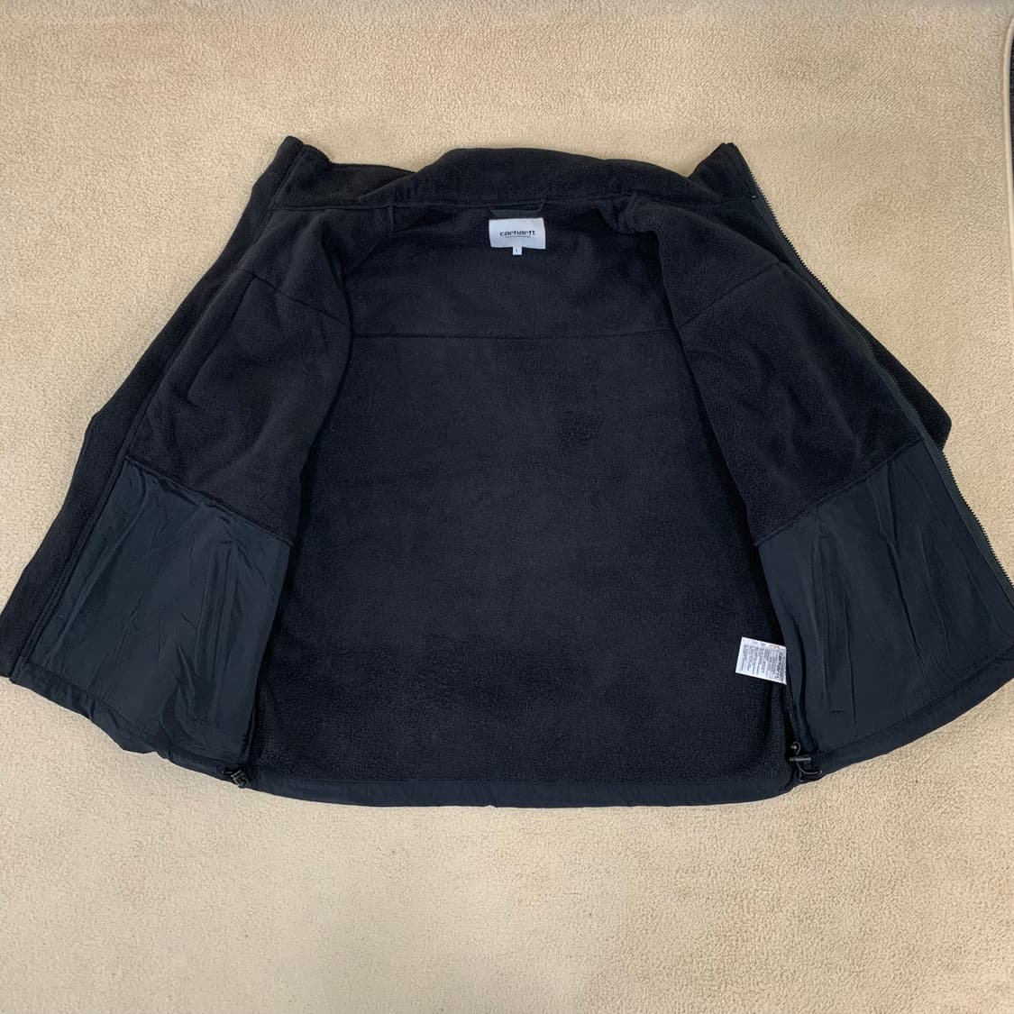 칼하트 WIP 노드 플리스 자켓(블랙/L) 남자 후리스 폴라텍 상품이미지7