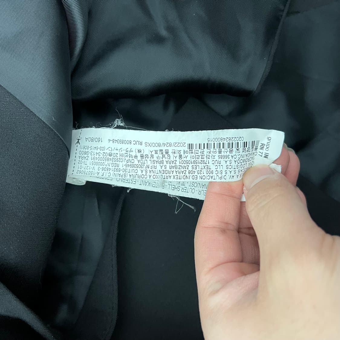 자라 x 아더에러 오버사이즈 블레이저 블랙 상품이미지8