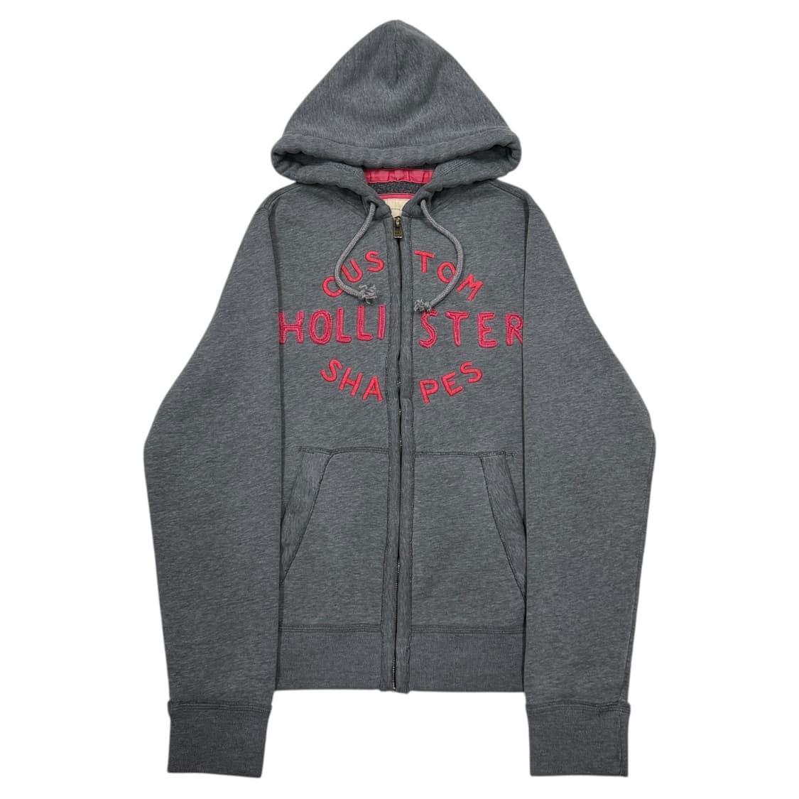 홀리스터 빈티지 Y2K 스펠로고 기모 후드집업 자켓 그레이 L 상품이미지1