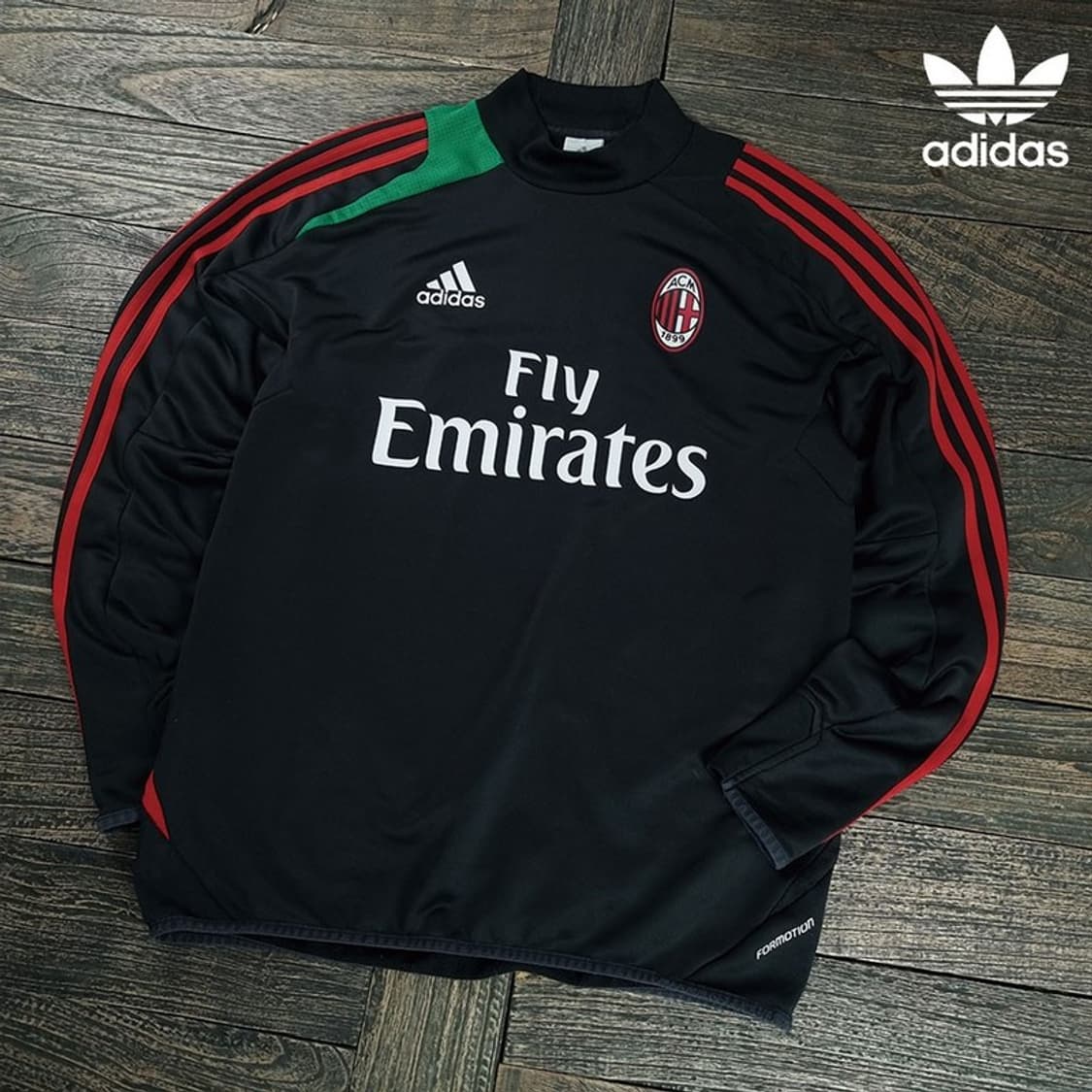 [아디다스] AC밀란 축구팀 축구 긴팔티 블랙 M19104 상품이미지1