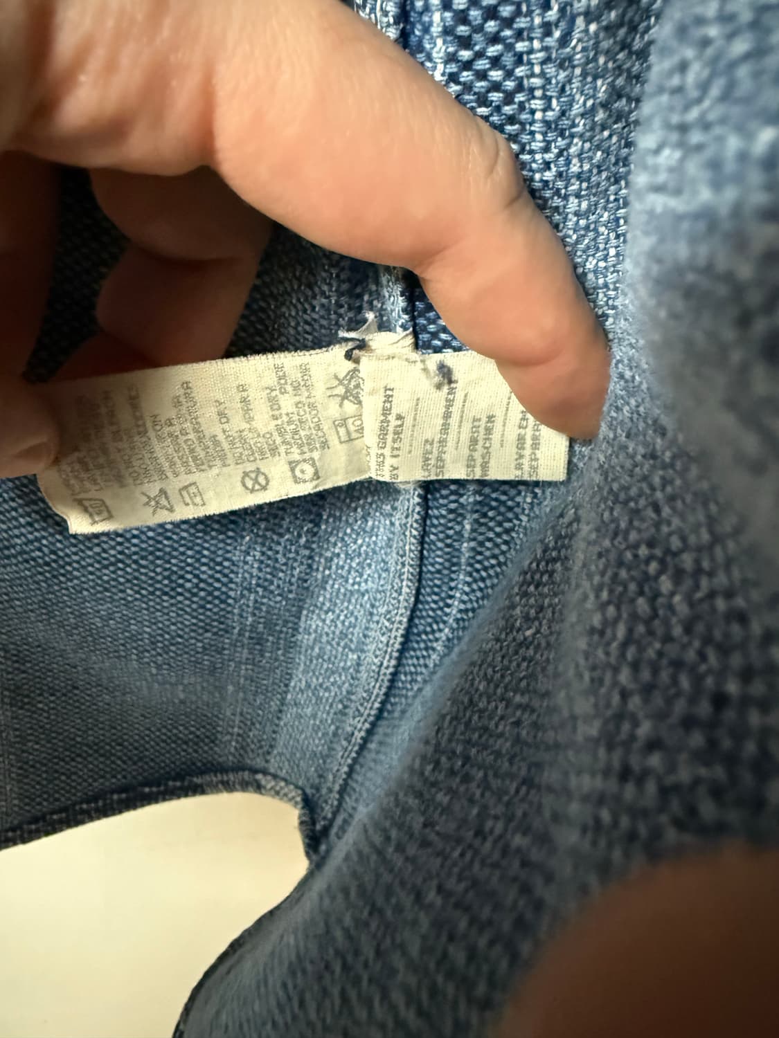 80s~90s 알마니 헤비코튼 멀티컬러 셔츠 XL 상품이미지3