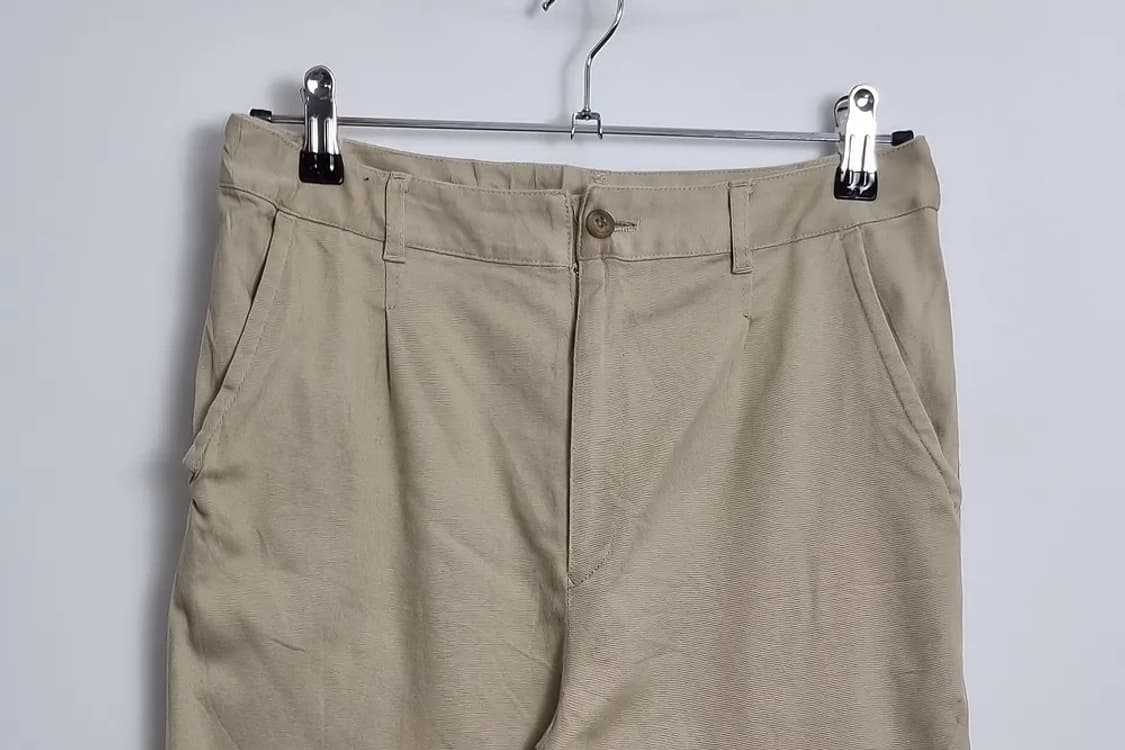 이세이 미야케 하이 스포팅 기어  베이지 코튼 팬츠 상품이미지3