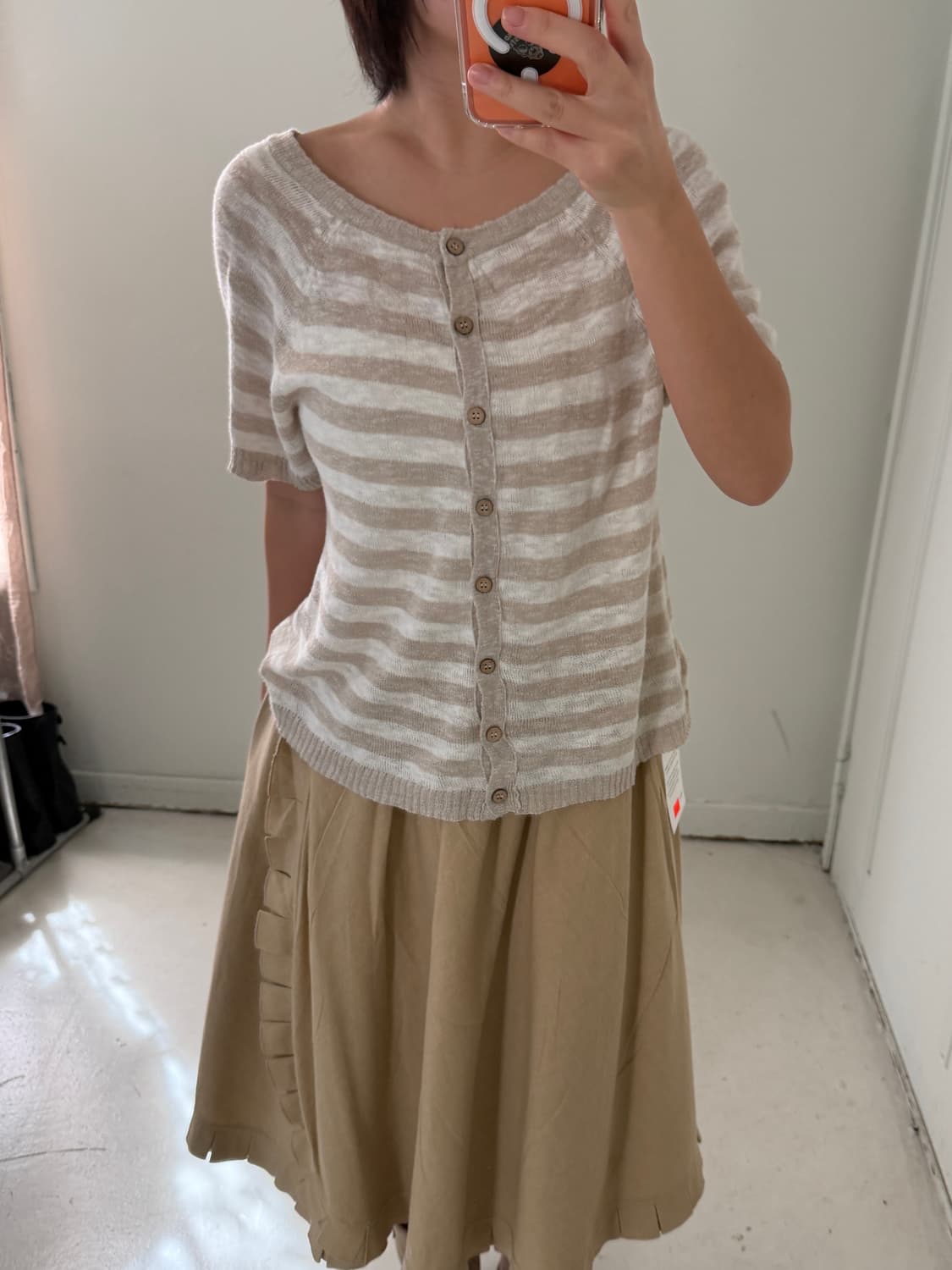 일본빈티지 모리 레이어드 가디건 상품이미지4