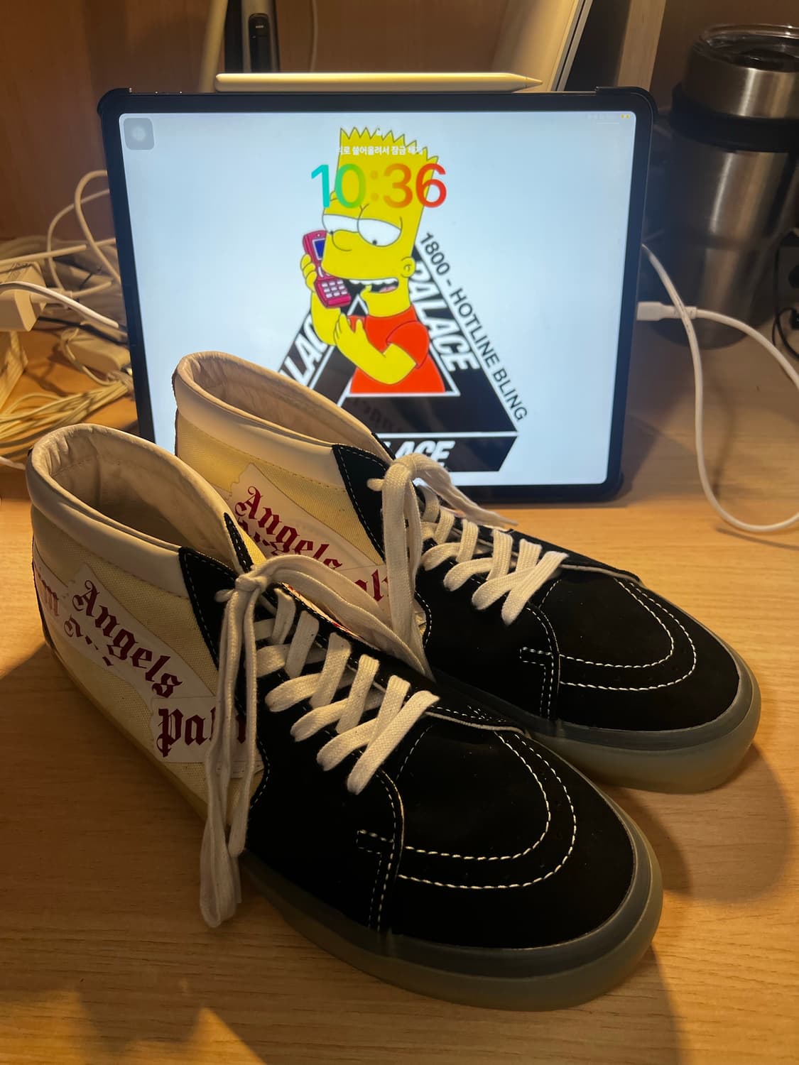 (신발 교환 받음)반스X팜엔젤스 스케이트 미드 상품이미지1