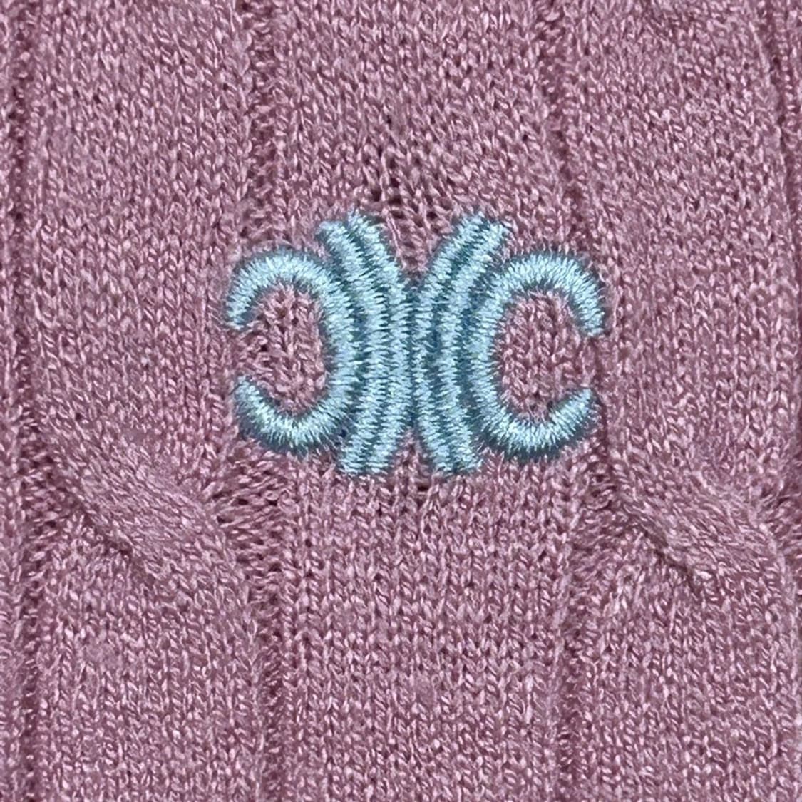 까사렐 핑크 꽈베기 반팔 니트 85 상품이미지2