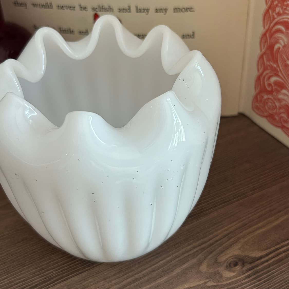 미국 빈티지 밀크글라스 화병 꽃병 화분 상품이미지3