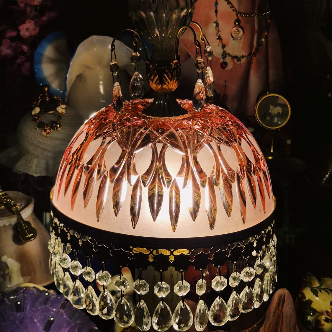 70s 체코 엔틱 샹들리에 대형 스탠드 조명 상품이미지8