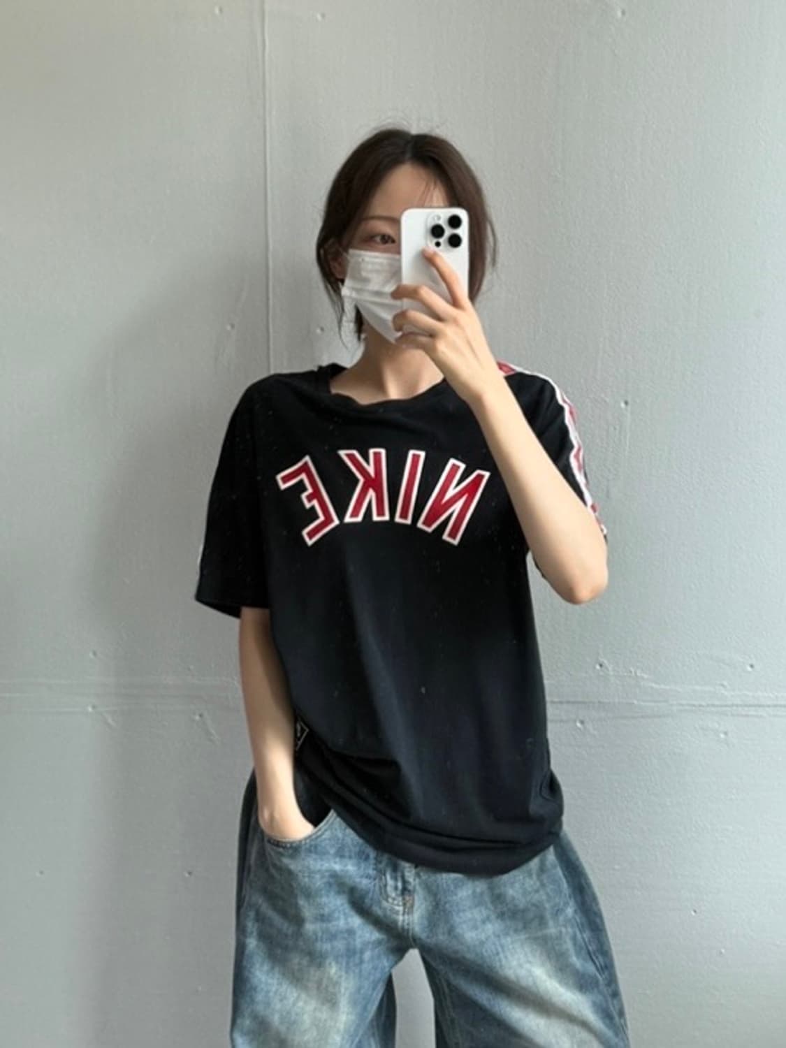 나이키 중앙로고 사이드라인 반팔 티셔츠 100 남녀공용 상품이미지2