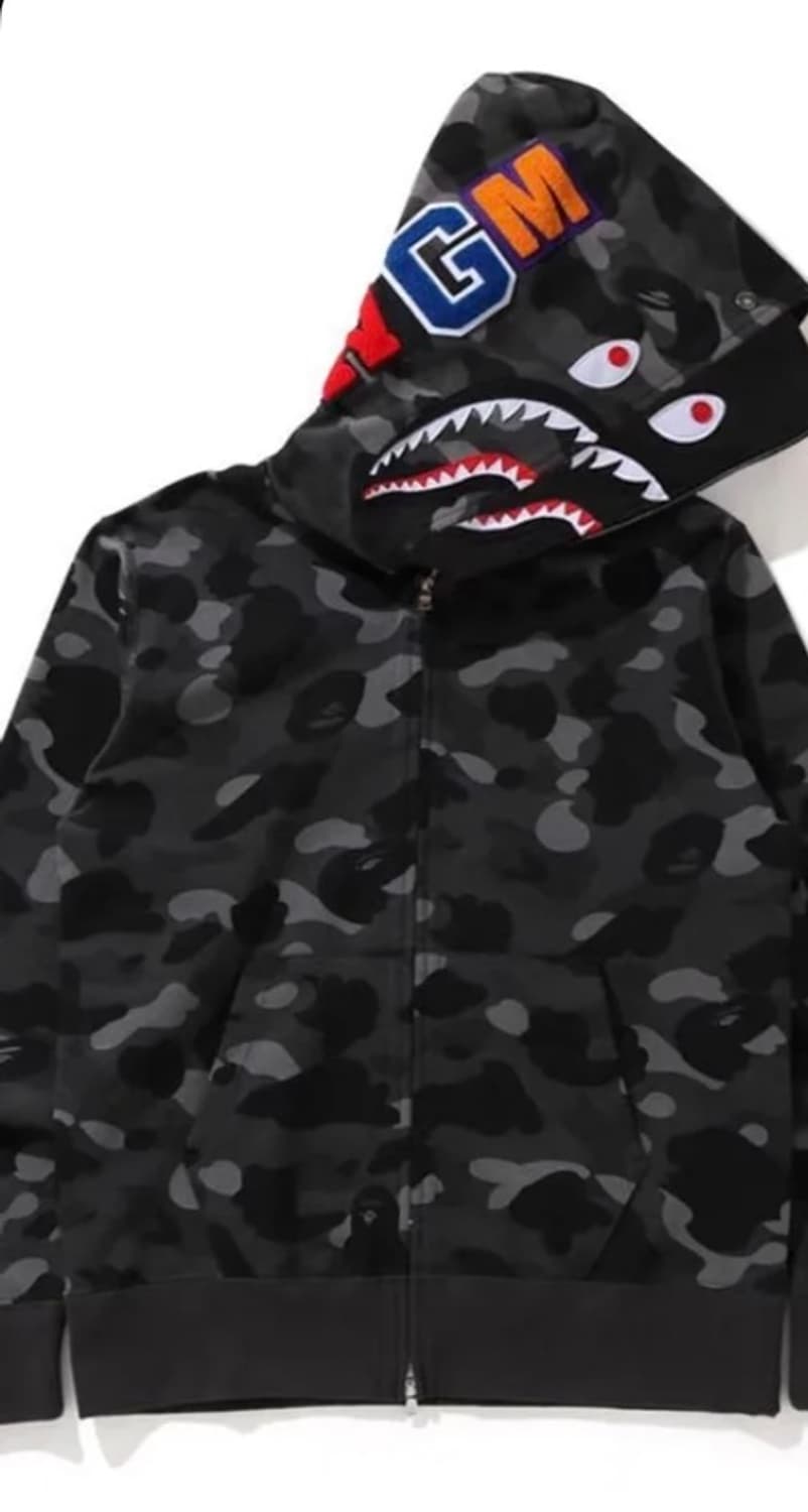 베이프 더블샤크후드 흑계 xl 새상품 상품이미지1