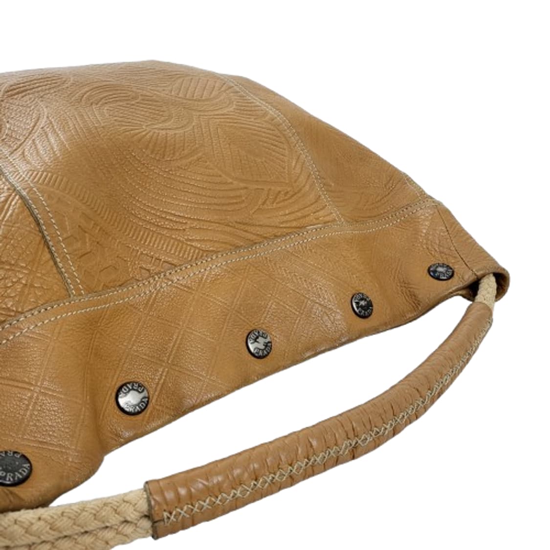 정품 프라다 럭셔리 엠보시드 가죽 호보백 상품이미지6