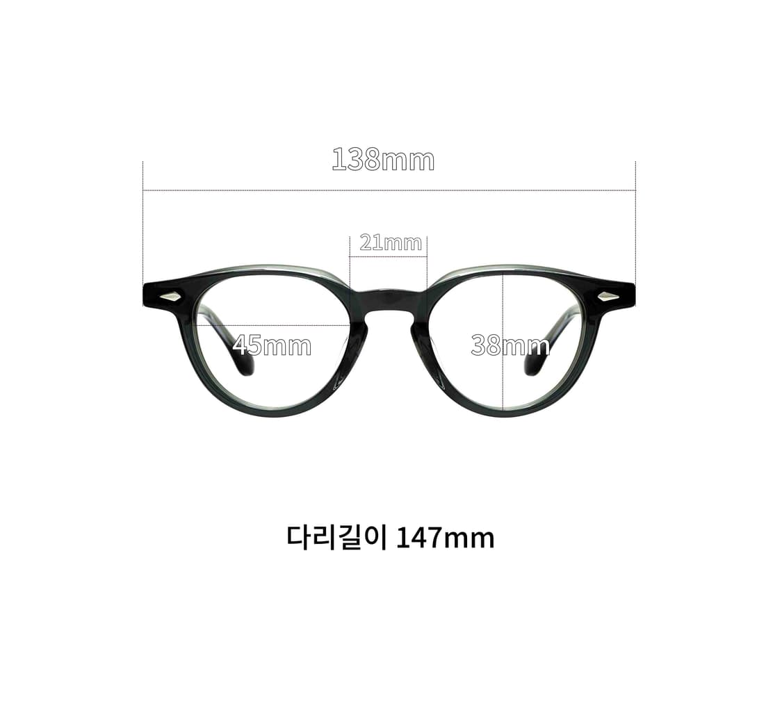 45사이즈의 다크그레이 안경 상품이미지7