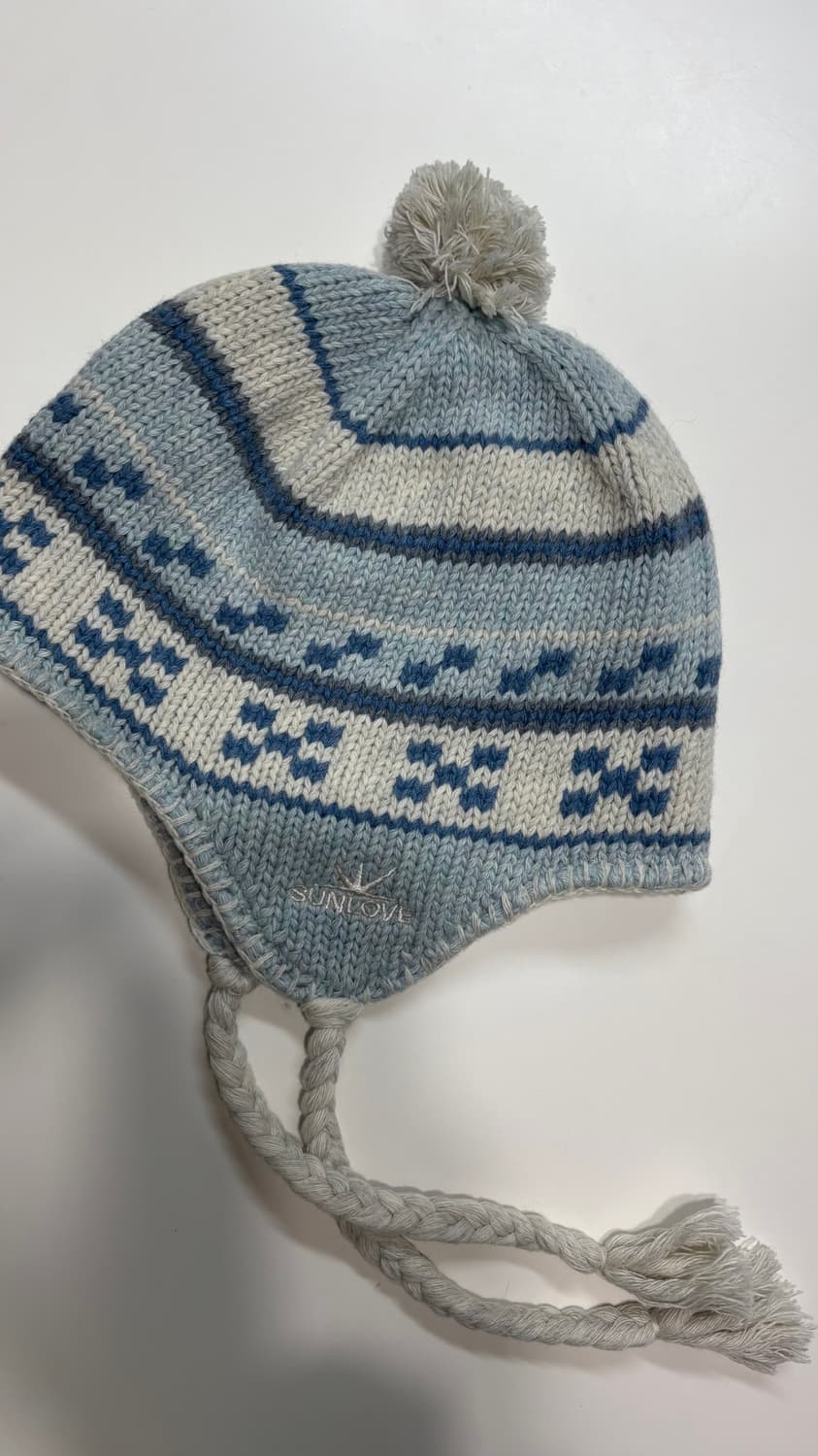 썬러브Tassel Beanie Blue 상품이미지1