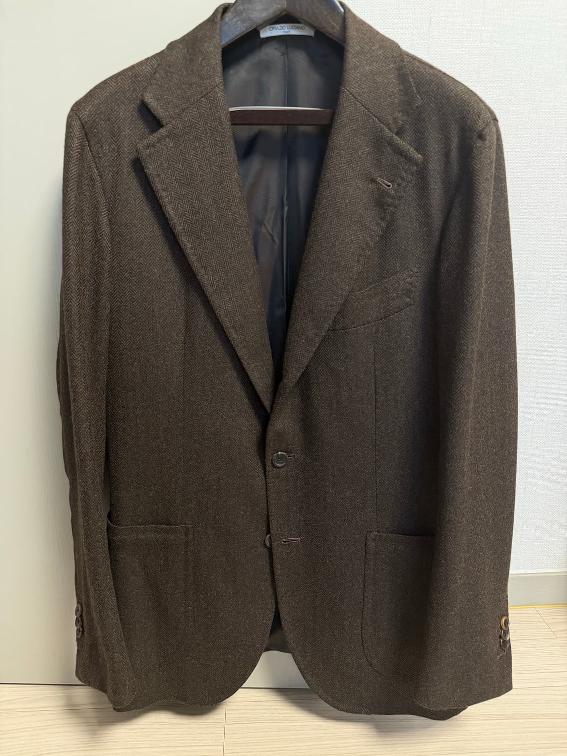 오라치오 루치아노 브라운 헤링본 자켓48 상품이미지1