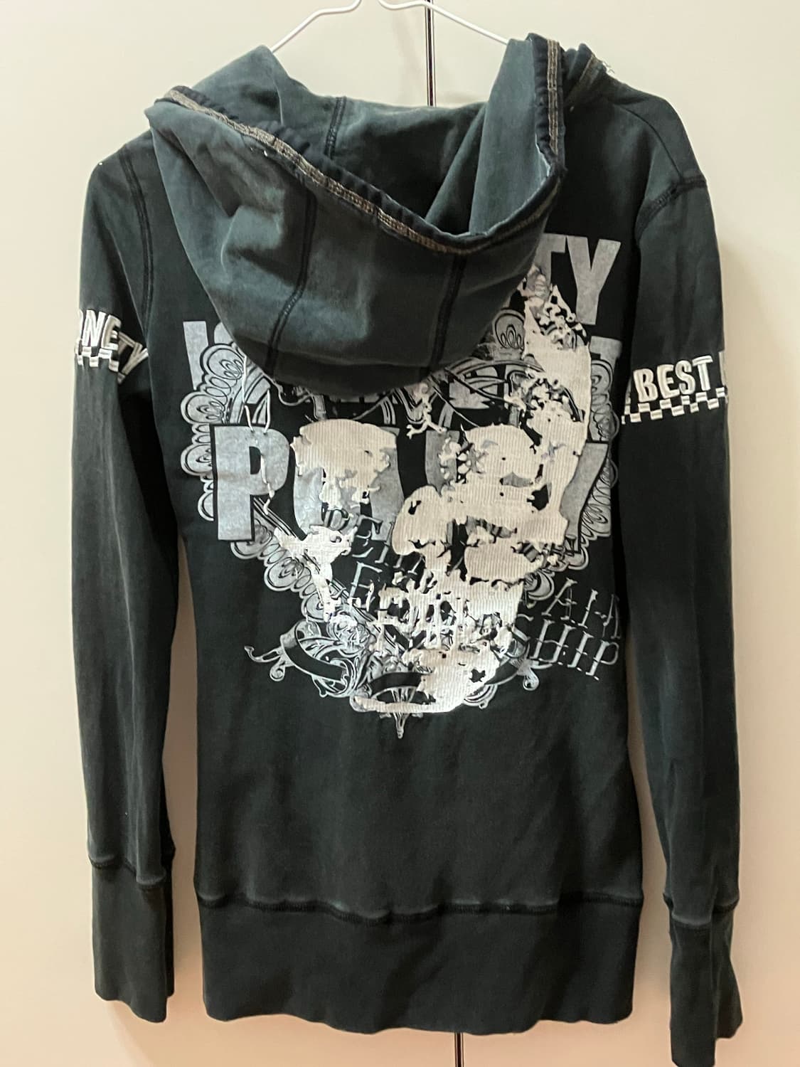 빈티지 후드집업 데스라이즈 데라 상품이미지3