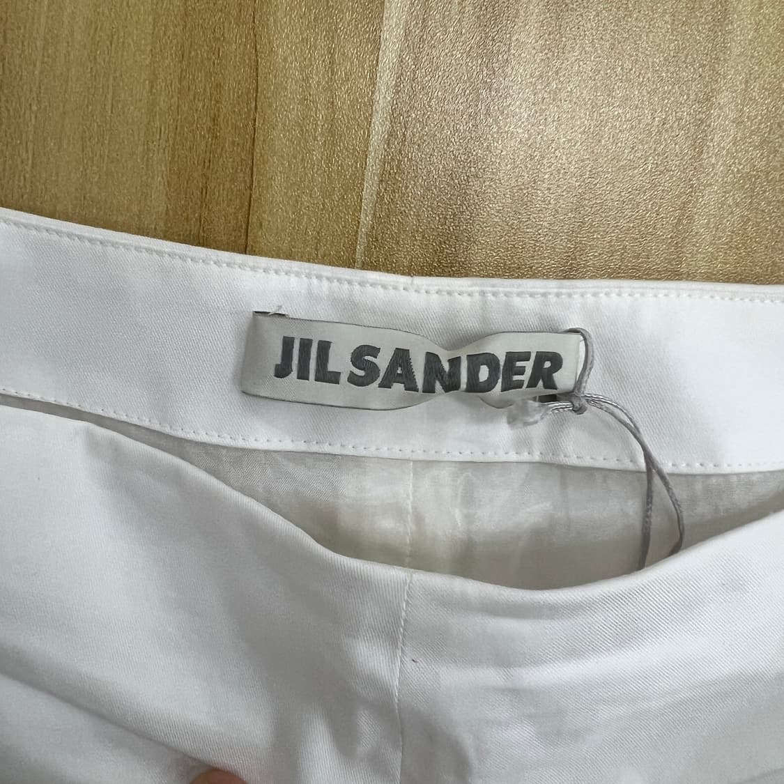 Jilsander 질샌더 화이트 코튼 미디 스커트 34 상품이미지3