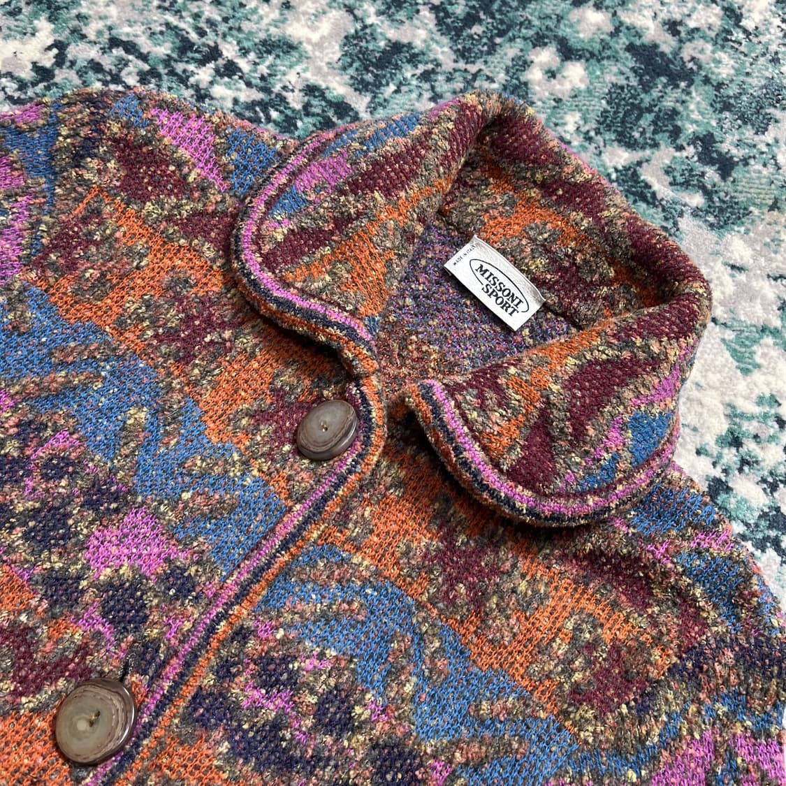 Missoni Sport 미쏘니 다배색 모리 니트 가디건(s) 상품이미지3