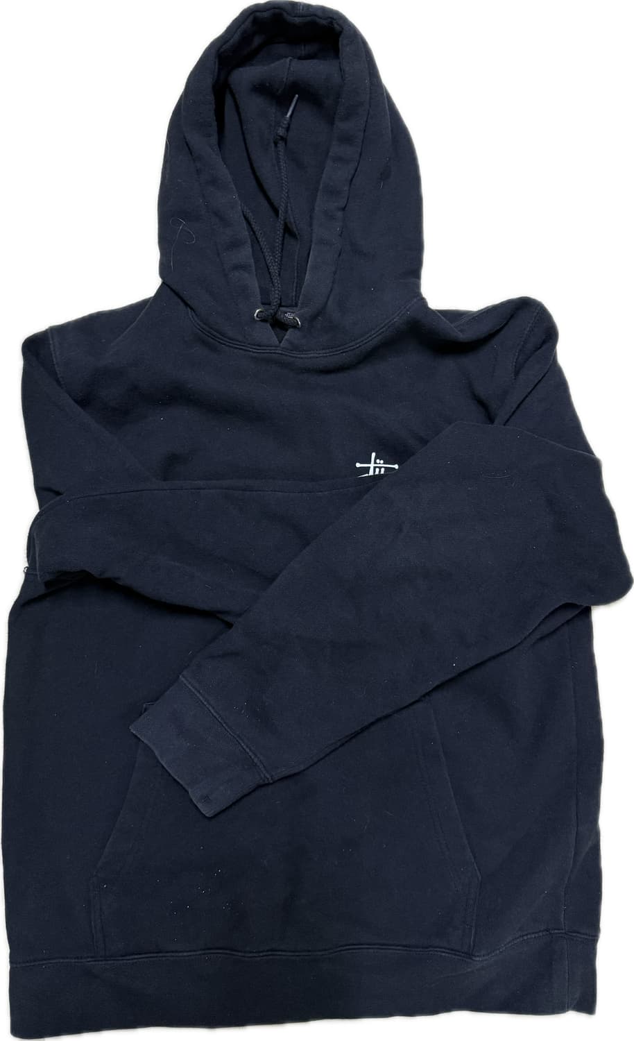 스투시 로고 블랙 후드 L 상품이미지1