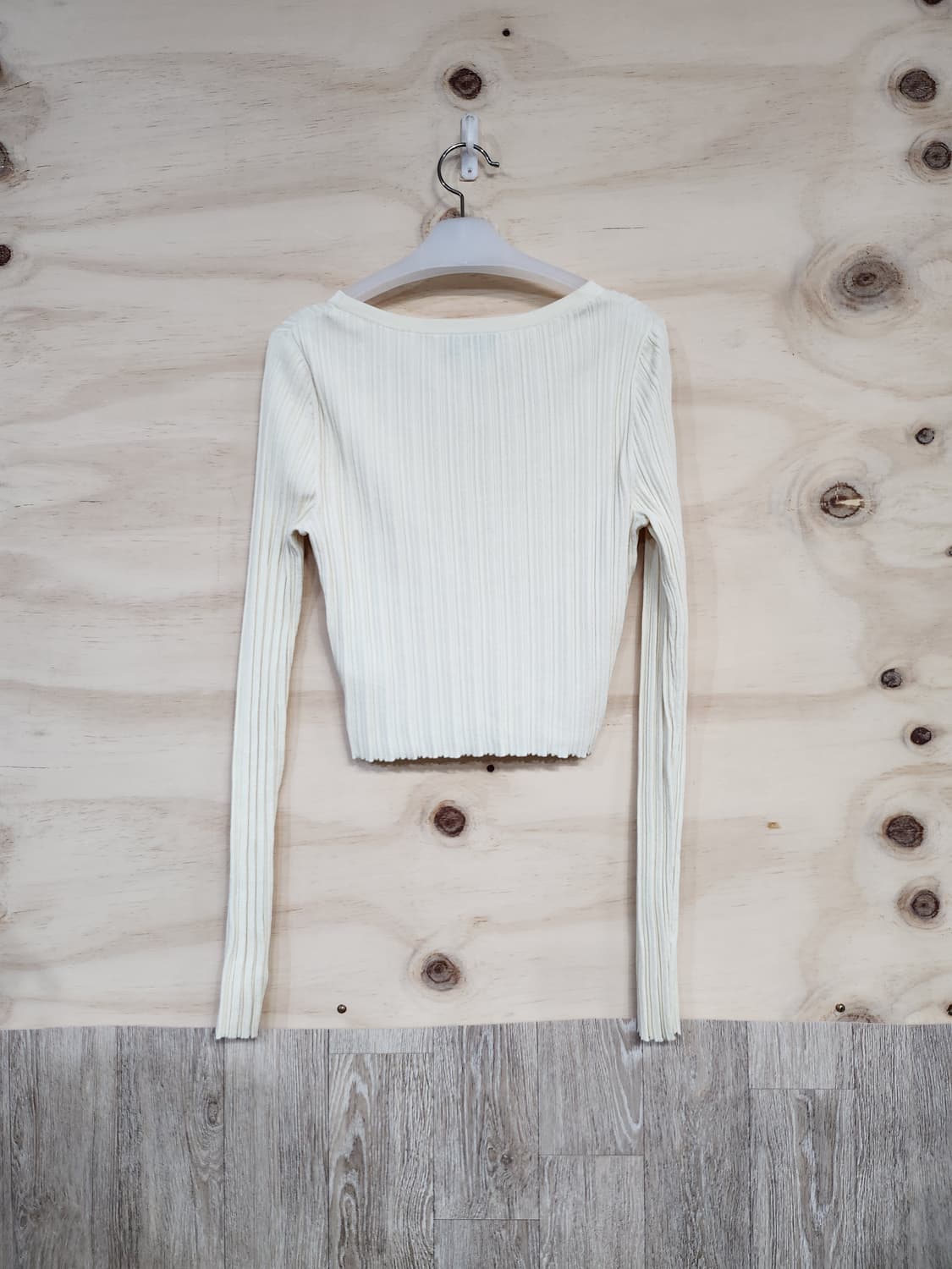 234) 앤아더스토리즈 크롭 골지 가디건 상품이미지2