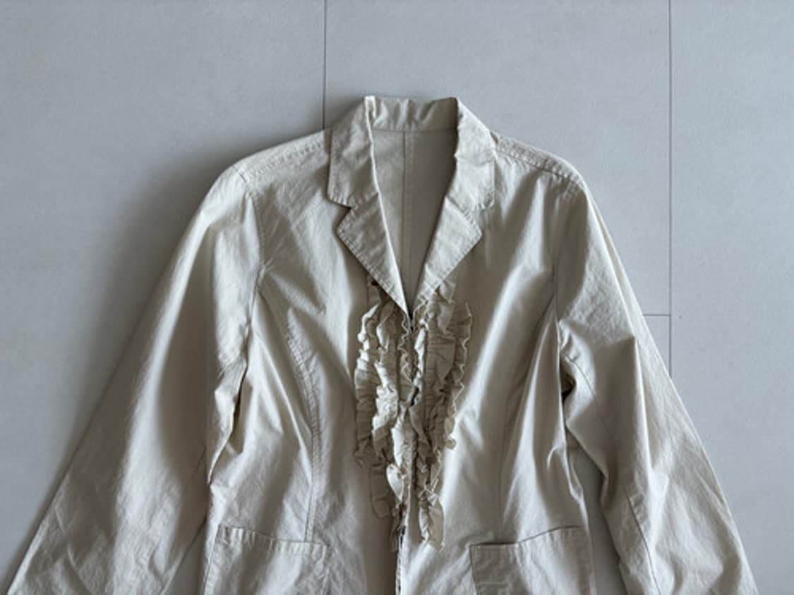cream ruffle jacket 상품이미지4