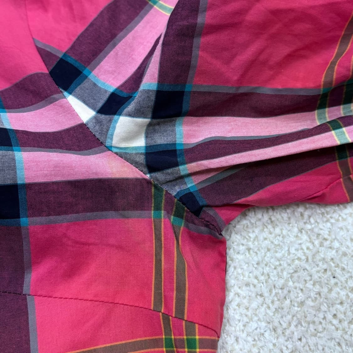 85 헤지스 체크패턴 긴팔 셔츠 (오염확인) 0429E 상품이미지6