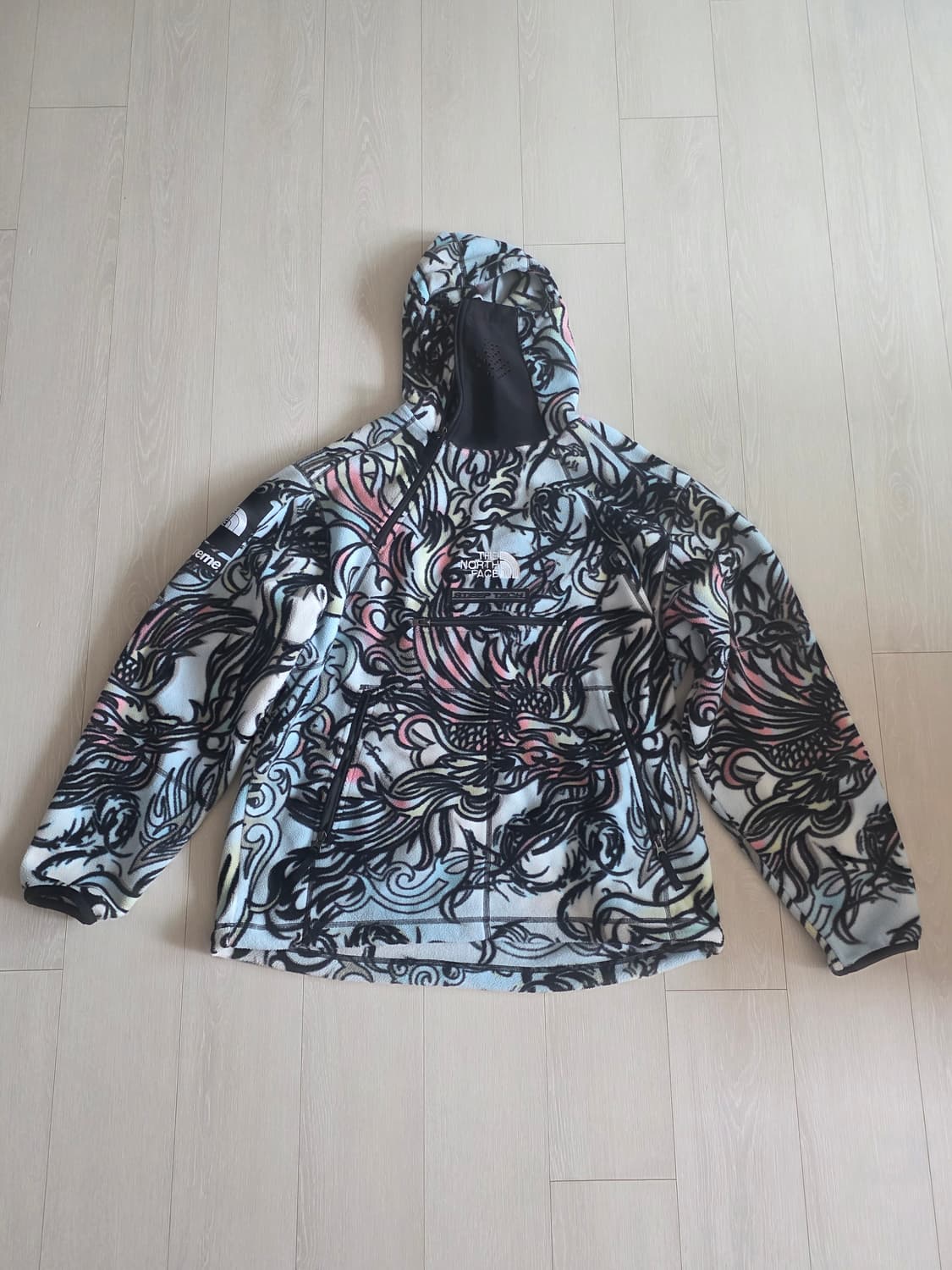 슈프림 x 노스페이스 스팁 테크 플리스 풀오버 멀티컬러 드래곤 상품이미지1