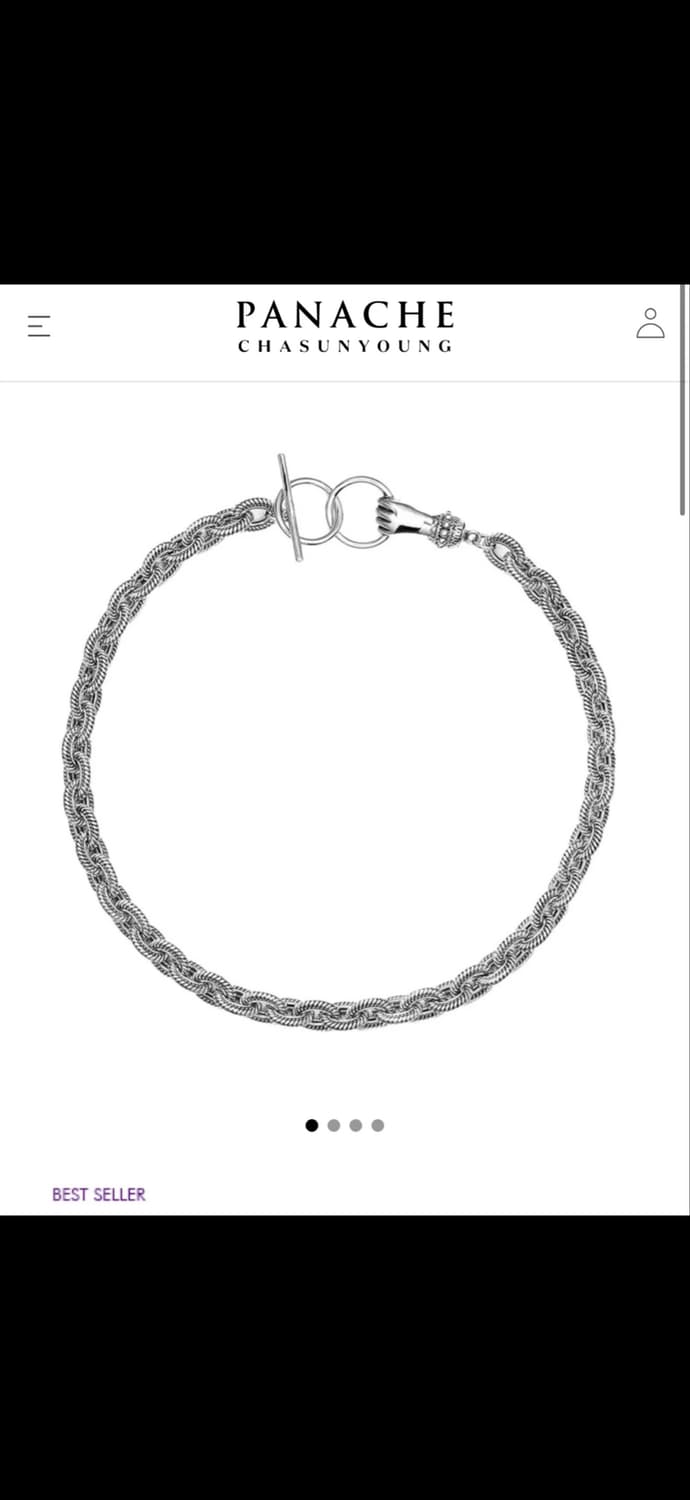 파나쉬 Grab Your Eye Hand Clasp Necklace 상품이미지2