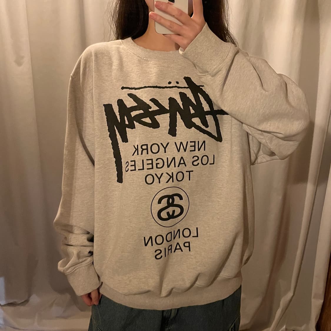 스투시 월드투어 맨투맨 상품이미지2