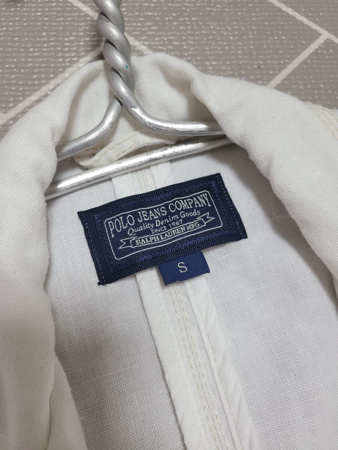 폴로 진스 컴퍼니 여성 린넨 자켓 화이트 S 상품이미지6