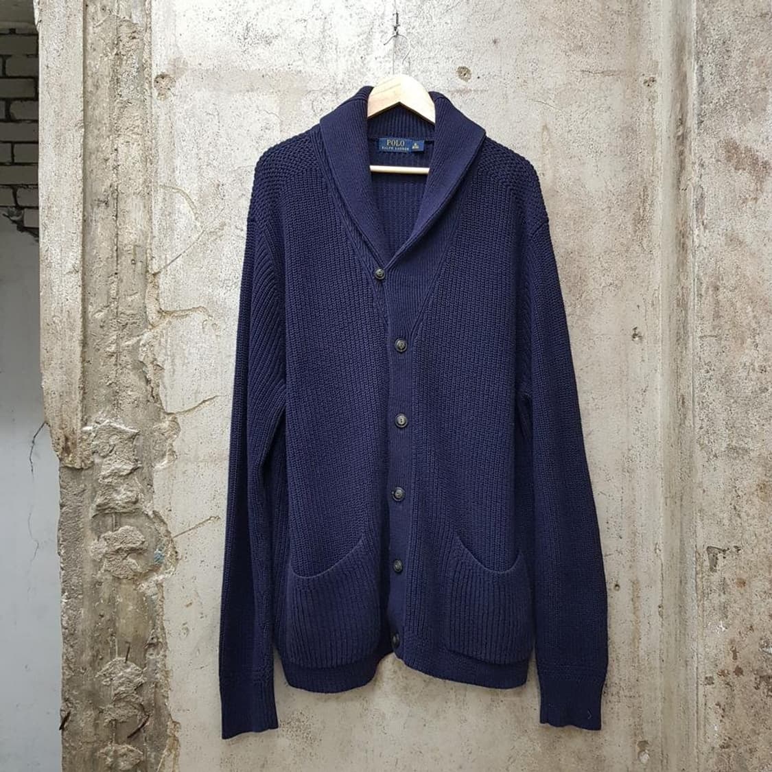 폴로 랄프로렌 숄카라 가디건 XL사이즈 상품이미지1