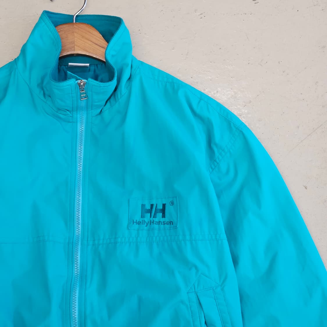 90's helly hansen 핼리핸슨 바람막이 봄버 블루종 M~L 상품이미지2