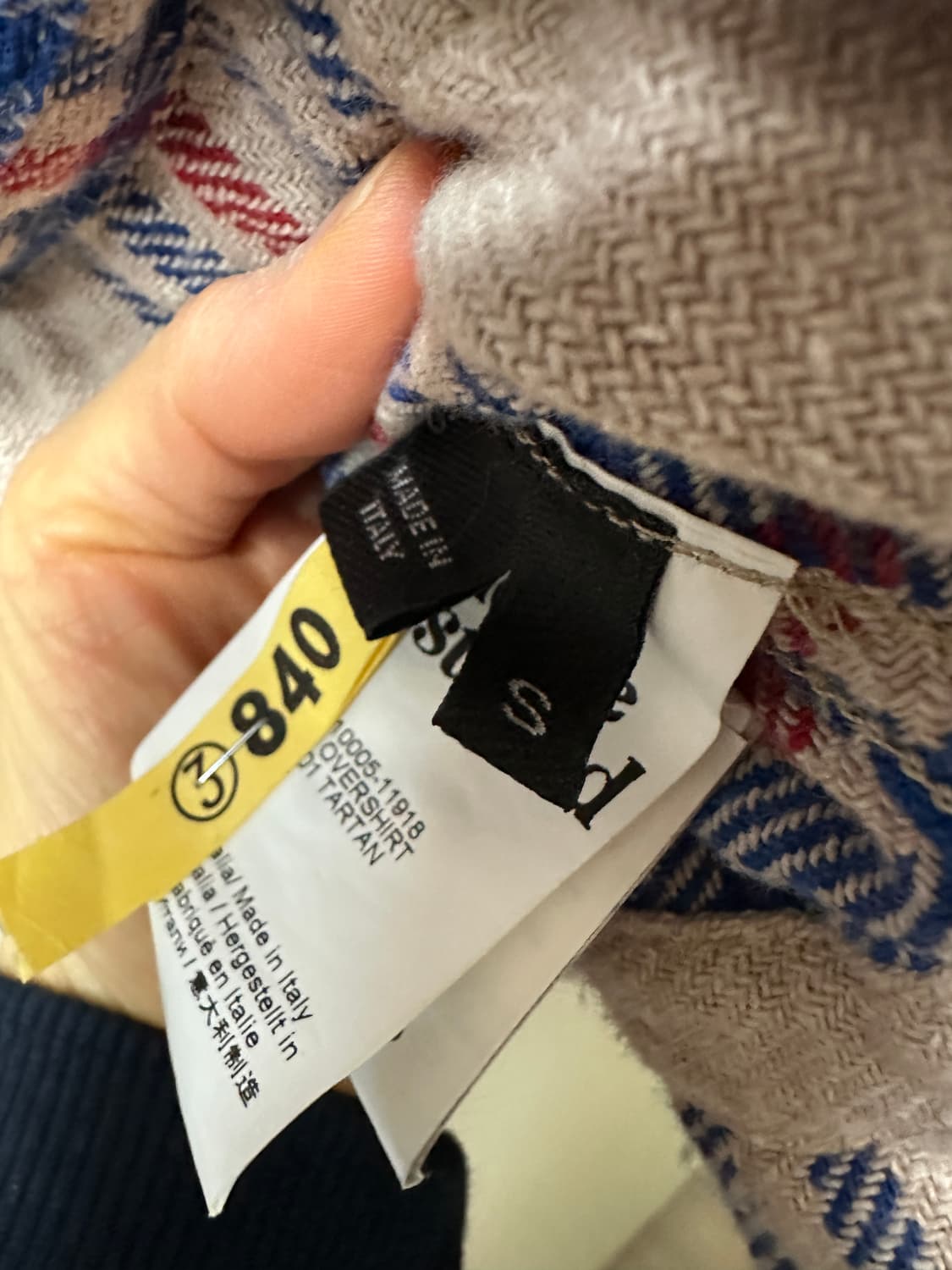 비비안웨스트우드 체크 루즈핏 셔츠  상품이미지6